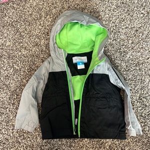 Columbia boys fleece lined rain jacket